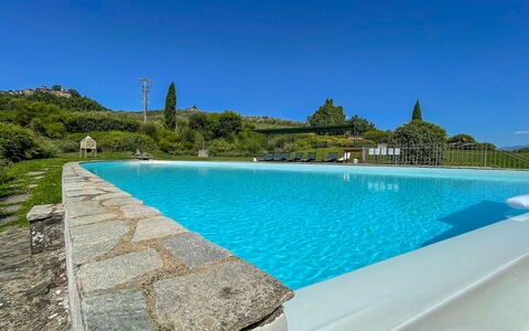 Mulino a Montegonzi Di Rimaggio: Cielo, Acqua, Pianta, Piscina, Blu, Azzurro, Rettangolo, Albero, Costiera E Morfologie Oceanic, Costruzione