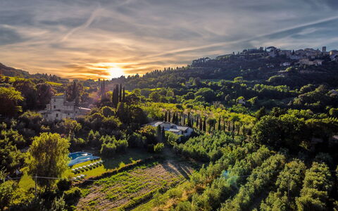 Villa Ardene: Nube, Cielo, Atmosfera, Pianta, Paesaggio Naturale, Luce Del Sole, Albero, Crepuscolo, Afterglow, Paesaggio