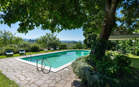 La Forra: Acqua, Pianta, Piscina, Cielo, Azzurro, Albero, Shade, Mobili Da Esterno, Casa, Tempo Libero