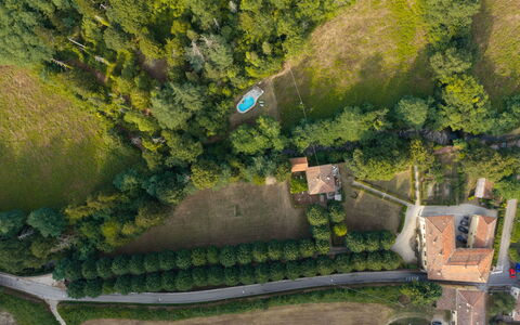 Villa Paola: Paesaggio, Visione Globale, Area Rurale, Fotografia Aerea, Giardino, Estate, Landscaping, Villaggio, Piantagione, Parco