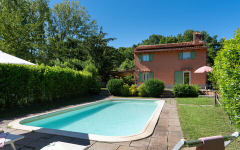 Villa Il Nido: Acqua, Pianta, Proprietà, Costruzione, Cielo, Azzurro, Piscina, Albero, Shade, Finestra