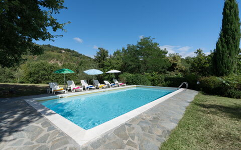 Casa Corella: Acqua, Pianta, Nube, Cielo, Piscina, Albero, Sedia, Costruzione, Shade, Rettangolo