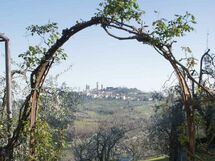 il panorama dal giardino