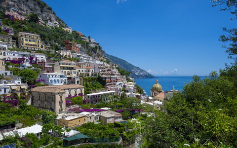 Villa Deli, In Positano, Sea View, Ac: Cielo, Acqua, Costruzione, Pianta, Azzurro, Albero, Corpo D'Acqua, Costiera E Morfologie Oceanic, Paesaggio Naturale, Montagna