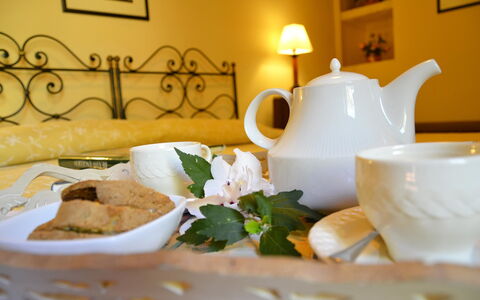 Villa Santa Maria: Prima Colazione, Cibo, Pasto, Piatto, Tavolo, Cucina, Brunch, Camera, Tavola, Serveware