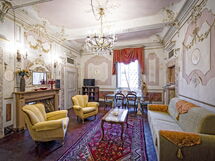 Living room and dining room