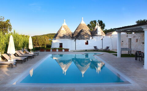 Trullo Oak: Cielo, Acqua, Proprietà, Azzurro, Costruzione, Albero, Architettura, Corpo D'Acqua, Tempo Libero, Shade