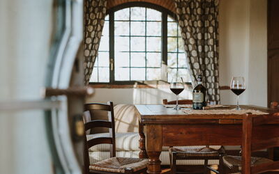 agriturismo-la-papessa-chianti-san-donato-multiproprietà-melograno-sala da pranzo