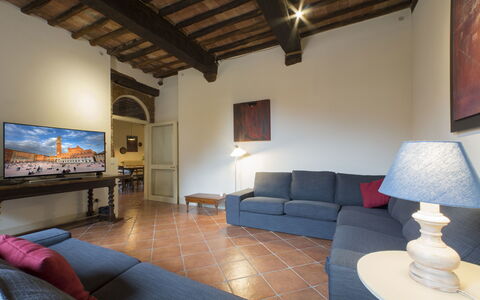 Villa Le Caggia: Camera, Proprietà, Mobilia, Costruzione, Soggiorno, Interior Design, Casa, Immobiliare, Pavimento, Tavolo