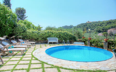 Casa Del Sole - San Bartolomeo Al Mare: Piscina, Proprietà, Immobiliare, Backyard, Tempo Libero, Costruzione, Estate, Casa, Vacanza, Erba