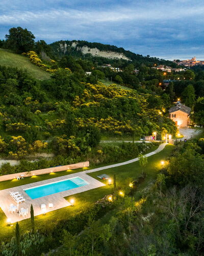 Ca Maggetti: Natura, Cielo, Luce, Hill Station, Giallo, Cittadina, Albero, Montagna, Fotografia Aerea, Collina