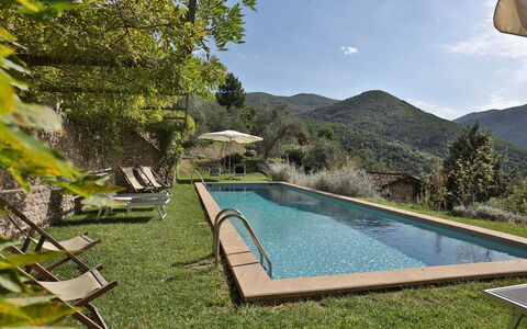 Chiodo: Piscina, Proprietà, Paesaggio Naturale, Casa, Estate, Immobiliare, Erba, Casa, Tempo Libero, Costruzione