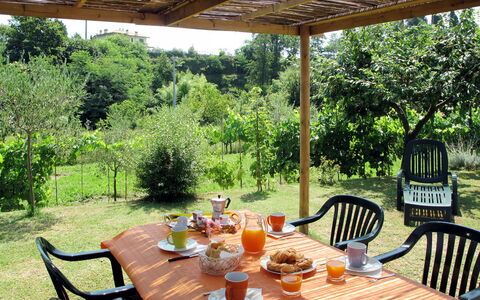 Emilia: Mobilia, Tavolo, Mobili Da Esterno, Sedia, Giardino, Tavolo Esterno, Shade, Backyard, Cucina & Sala Da Pranzo Tavolo