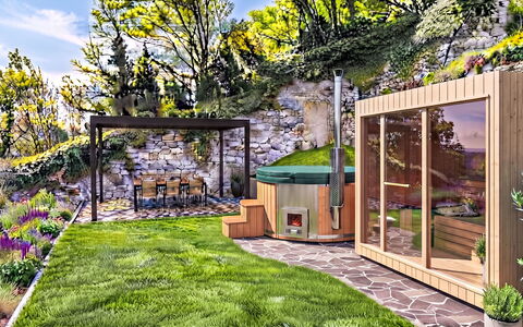 Varenna 634: Piscina, Catena Montuosa, Eco Hotel, Ricorrere, Estate, Valle, Villa, Landscaping, Resort Citta ', Backyard