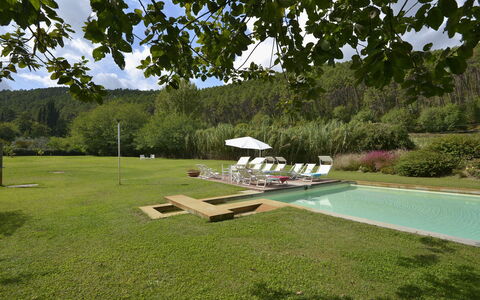 Villa San Lorenzo: Proprietà, Erba, Paesaggio Naturale, Piscina, Lotto, Prato, Tempo Libero, Estate, Casa, Paesaggio