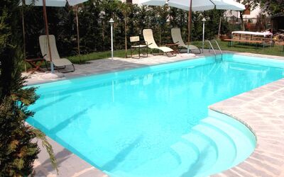 Monastery Guest House: Acqua, Pianta, Piscina, Costruzione, Azzurro, Shade, Rettangolo, Mobili Da Esterno, Albero, Materiale Composito