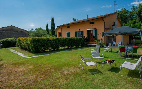 Elena: Erba, Villetta, Giardino, Agriturismo, Prato, Backyard, Shade, Estate, Cortile, Landscaping