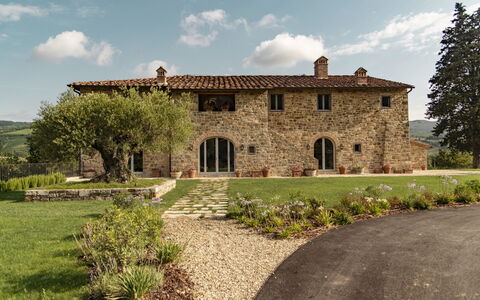 Villa Pianvecchio: Pianta, Lotto, Casa, Arbusto, Immobiliare, Giardino, Area Rurale, Porta, Tetto, Brick