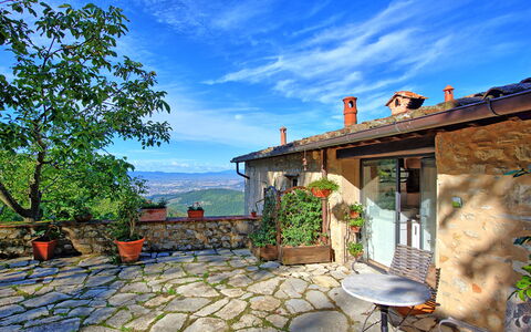 Villa Ancora: Paesaggio, Vaso Di Fiori, Casa, Immobiliare, Giardino, Azzurro, Mobili Da Esterno, Tavolo Esterno, Casa, Backyard