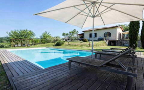 Casina Dell'acquaborra: Piscina, Ricorrere, Shade, Eco Hotel, Mobili Da Esterno, Tempo Libero, Ombrello, Lettino, Deck