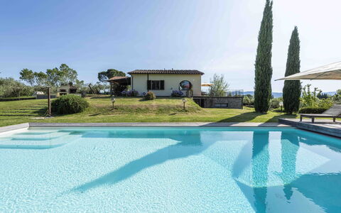 Villa Dell'acquaborra: Blu, Piscina, Ricorrere, Materiale Composito, Eco Hotel, Shade, Tempo Libero, Estate, Villa, Mobili Da Esterno