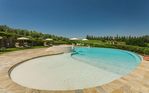 Sole Del Chianti: Acqua, Cielo, Piscina, Pianta, Azzurro, Albero, Tempo Libero, Materiale Composito, Paesaggio, Shade