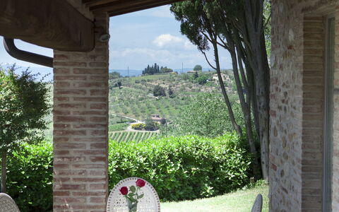 Chianti Fornace 1: Mobilia, Cielo, Pianta, Costruzione, Sedia, Albero, Shade, Portico, Tavolo, Mobili Da Esterno