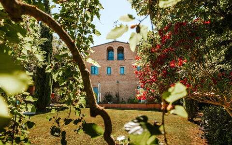 Villa Millefiori: Pianta, Costruzione, Fiore, Finestra, Foglia, Botanica, Ramo, Architettura, Vegetazione, Casa