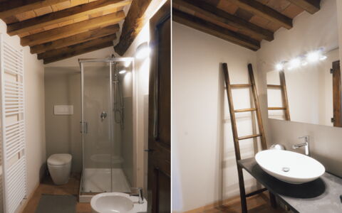 Villa San Leo: Proprietà, Lavello, Idraulico Fixture, Legna, Bagno, Costruzione, Interior Design, Architettura, Rubinetto