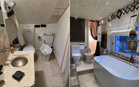 Villa Vetice: Idraulico Fixture, Costruzione, Rubinetto, Proprietà, Vasca Da Bagno, Lavandino Del Bagno, Lavello, Specchio, Gabinetto, Bagno