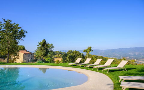 Villa Campestri: Cielo, Acqua, Proprietà, Pianta, Piscina, Paesaggio Naturale, Lotto, Mobili Da Esterno, Albero, Shade