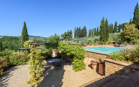 Villa Pancole: Pianta, Cielo, Proprietà, Comunita 'Impianto, Acqua, Natura, Albero, Paesaggio Naturale, Piscina, Lotto