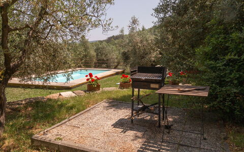 Residenza la Casuccia: Mobilia, Mobili Da Esterno, Giardino, Backyard, Shade, Cortile, Landscaping, Tavolo Esterno