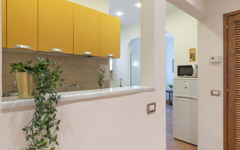 Vintage Apartment in Florence: Cabinetry, Proprietà, Pianta, Interior Design, Costruzione, Pavimento, Pavimentazione, Legna, Cassetto