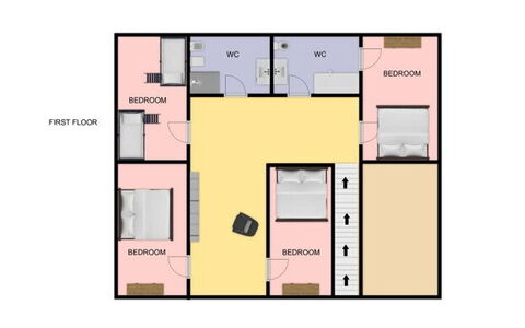 Casa Bellavista: Camera Da Letto, Design, Letto