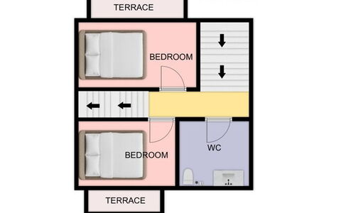 Casa Tramonti: Camera Da Letto, Letto, Bedding, Telaio Del Letto