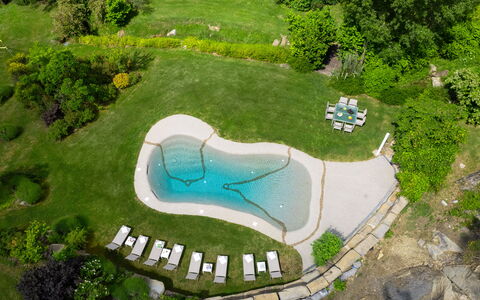 Villa Torre Delle Rose - Firenzuola, Private Pool,: Pianta, Proprietà, Verde, Paesaggio Naturale, Lotto, Vegetazione, Piscina, Urban Design, Erba, Biome