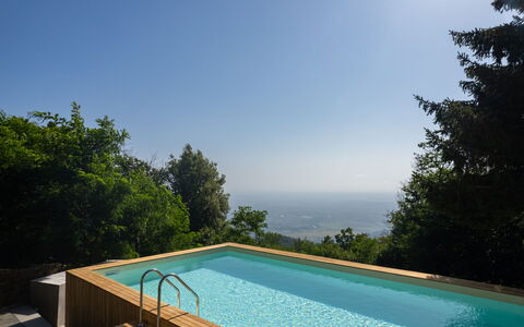 Casa Serra: Acqua, Cielo, Pianta, Azzurro, Piscina, Costruzione, Albero, Shade, Casa, Paesaggio Naturale