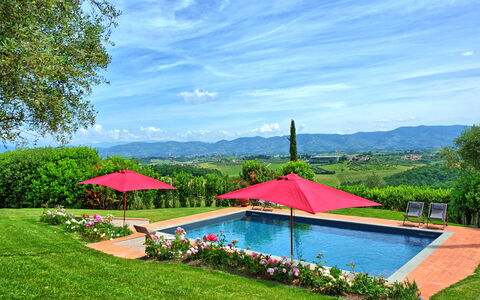Villa Marliana: Nube, Cielo, Acqua, Pianta, Ombrello, Verde, Azzurro, Paesaggio Naturale, Albero, Piscina