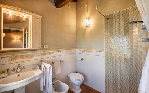 Le Vigne 4: Marrone, Specchio, Idraulico Fixture, Proprietà, Lavello, Rubinetto, Lavandino Del Bagno, Bagno, Interior Design, Legna