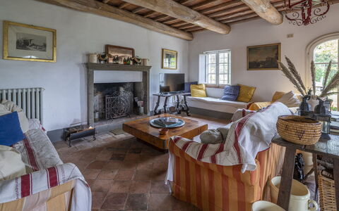 La Casa Dei Limoni, Camaiore, Pet Friendly, Wifi: Mobilia, Parete, Legna, Pavimentazione, Interior Design, Sedia, Casa, Soggiorno, Divano, Tavolo
