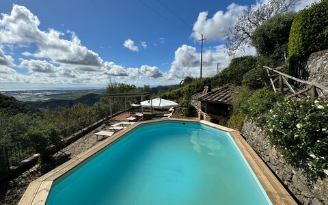 Borgo Bucatra Tramonto: Acqua, Nube, Cielo, Risorse Idriche, Giorno, Proprietà, Pianta, Piscina, Natura, Azzurro