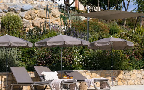 Pendolino Spereto Apartment With Pool, Montaione: Ombrello, Mobili Da Esterno, Piscina, Ricorrere, Mobilia, Shade, Lettino, Eco Hotel, Sedia, Struttura Esterna
