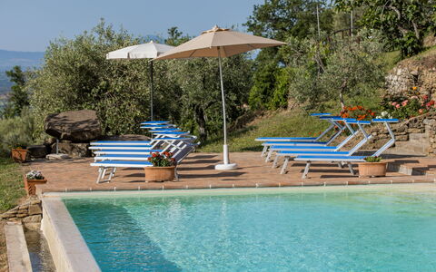 Casale Della Torre: Acqua, Pianta, Proprietà, Mobilia, Cielo, Piscina, Ombrello, Costruzione, Lettino, Azzurro