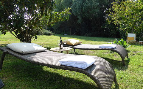 Oasi Casamaras, Brenta River, Wifi, Ac: Erba, Mobili Da Esterno, Mobilia, Giardino, Groundcover, Prato, Shade, Lettino