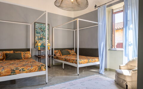 Sunset Sea View, Baratti, Populonia, Wifi, Ac: Letto, Camera Da Letto, Interior Design, Mobilia, Pavimento, Bedding, Pavimentazione, Lenzuolo, Soffitto, Tessile