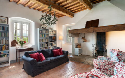 Casa Mirandola: Marrone, Mobilia, Proprietà, Divano, Cornice, Pianta, Legna, Interior Design, Soggiorno, Pavimento
