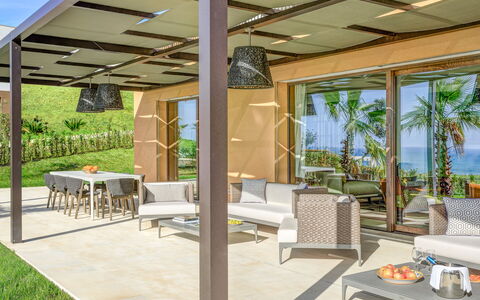 Villa Agata - Sea View | By Rocco Forte Villas: Tavolo, Mobilia, Pianta, Proprietà, Sedia, Shade, Costruzione, Mobili Da Esterno, Interior Design, Architettura