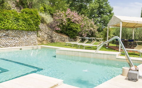 Villa Montegattoli, Pool, Landscape, Wifi, Ac: Acqua, Pianta, Proprietà, Piscina, Mobili Da Esterno, Albero, Shade, Erba, Tempo Libero, Materiale Composito