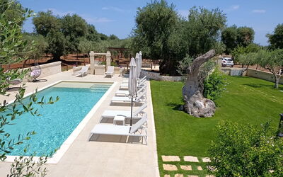 Terra Mater: Piscina, Mobili Da Esterno, Ricorrere, Giardino, Flagstone, Estate, Landscaping, Backyard, Hacienda, Shade